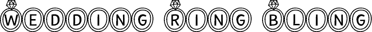 Wedding Ring Bling font