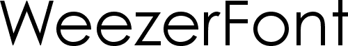 WeezerFont