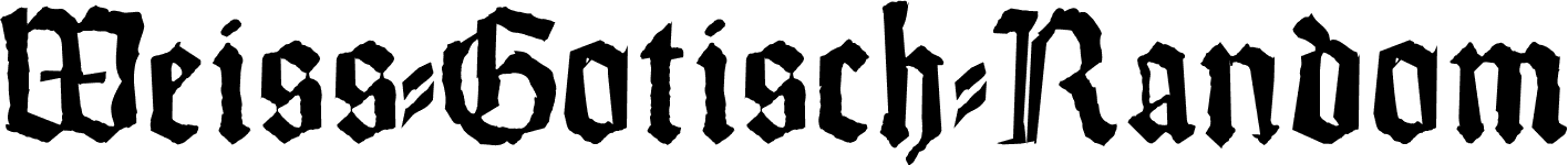 Weiss-Gotisch-Random font | Fonts2u.com