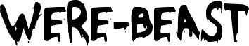 Preview of the Were-Beast Condensed font