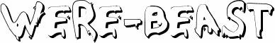 Preview of the Were-Beast Shadow font