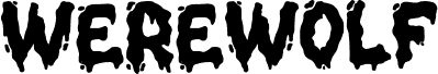 Preview of the Werewolf font