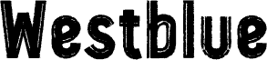 Westblue Personal Use Schriftart
