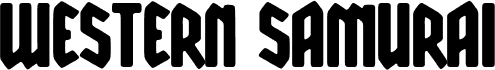 Preview of the Western Samurai font