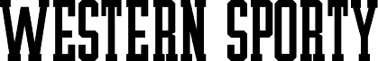 Western Sporty Regular font