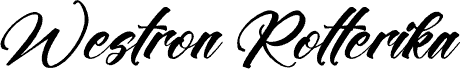 Westron Rotterika DEMO VERSION Italic шрифт
