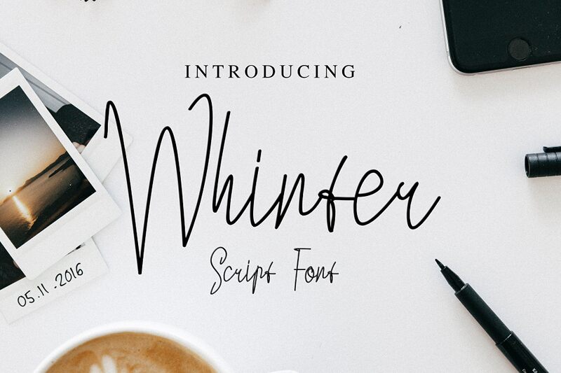 Whinter الخط