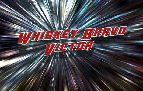 Whiskey Bravo Victor Schriftart