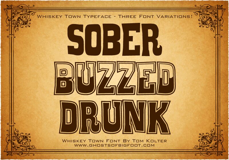 Whiskey Town Schriftart