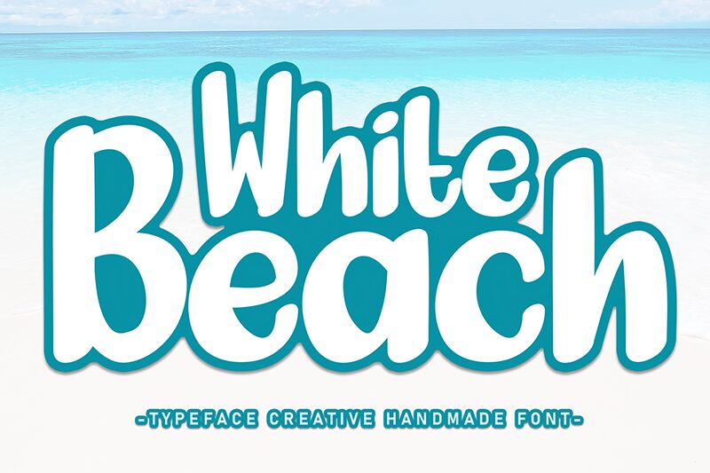 White Beach Schriftart