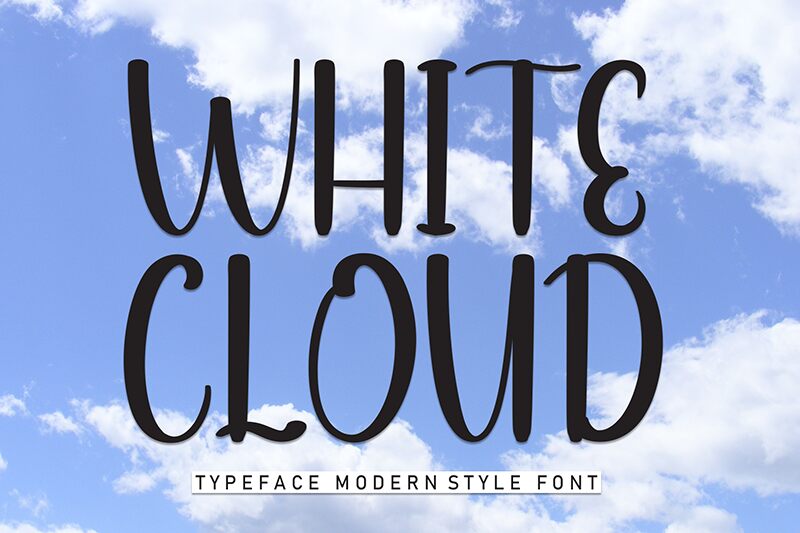 White Cloud Schriftart