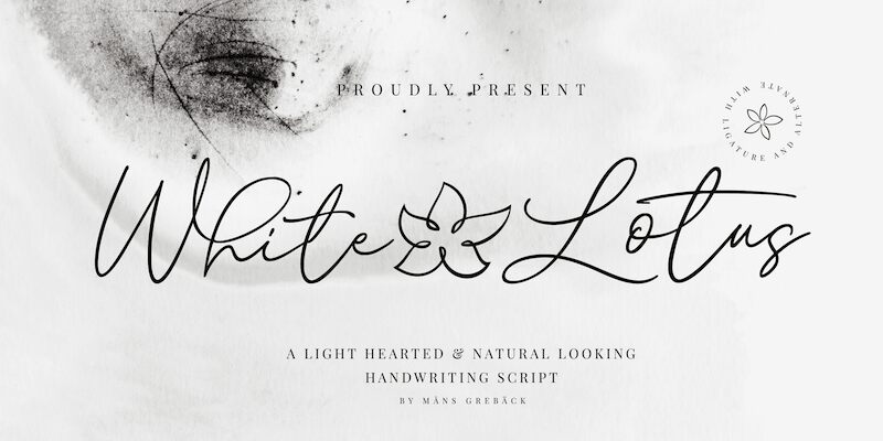White Lotus Schriftart