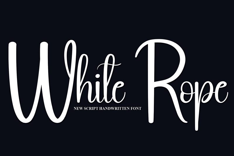 White Rope Font