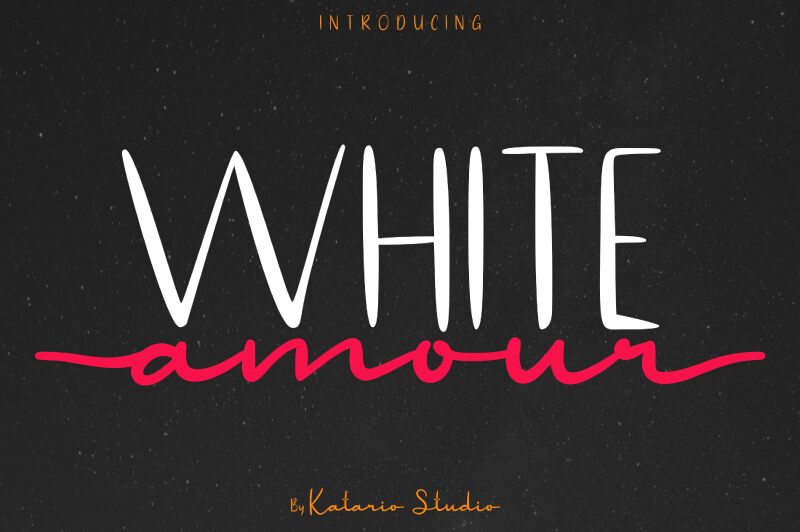 WhiteAmour Script Czcionka