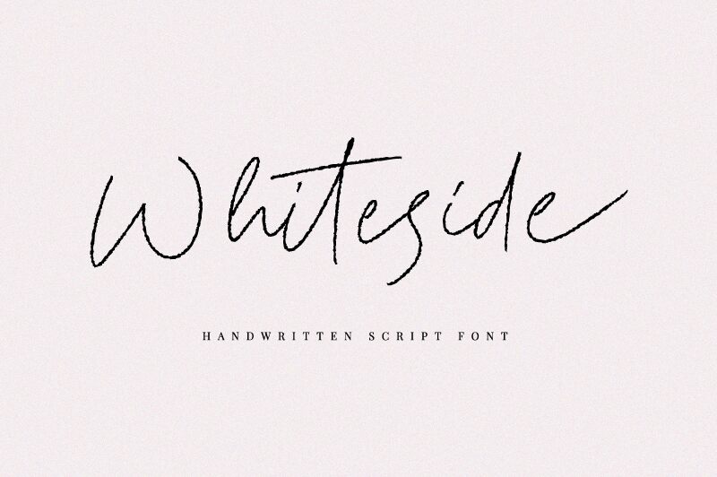 Whiteside Schriftart