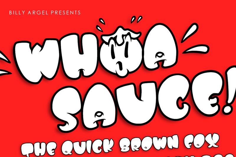 WHOA SAUCE Schriftart