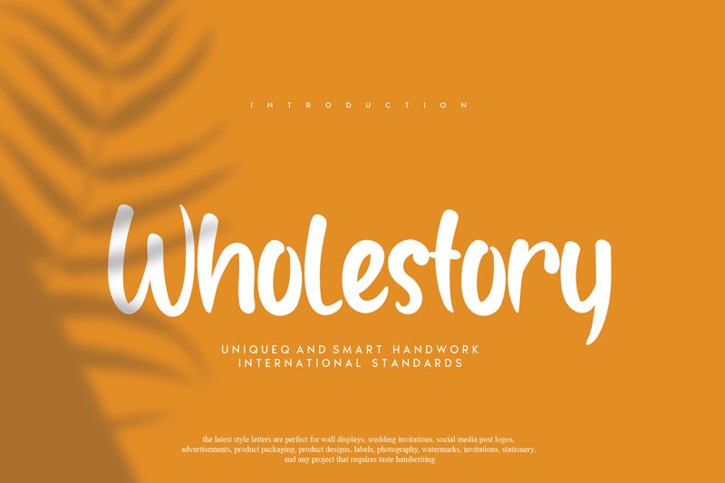 Wholestory 字体