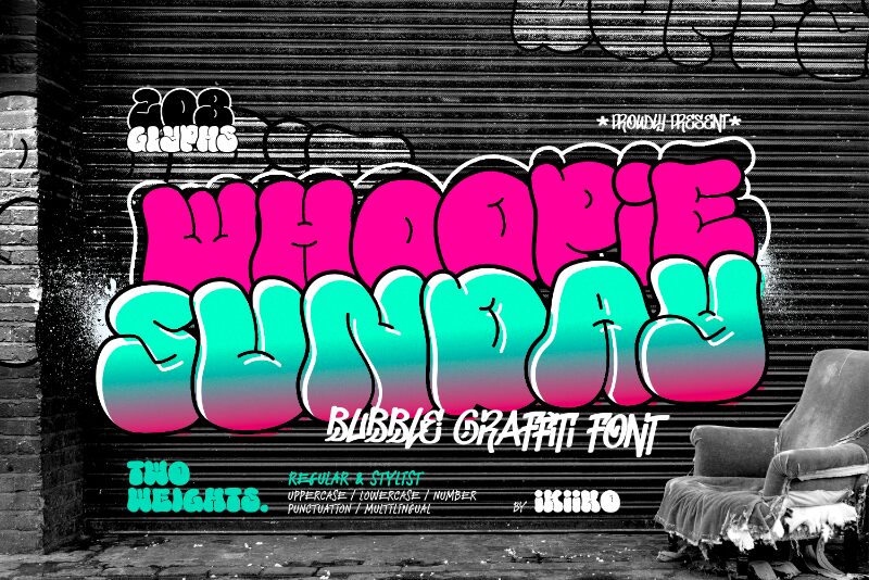 Whoopie Sunday Schriftart