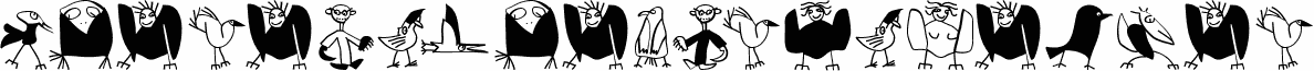 WhereIsTheBirdsDealerフォントのプレビュー