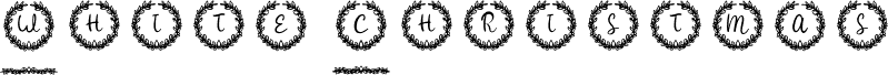 White Christmas Monogram Reg