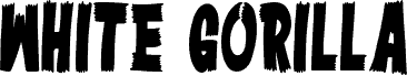 White Gorilla font