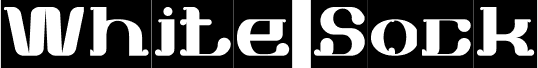 Preview of the White Sock-Inverse font