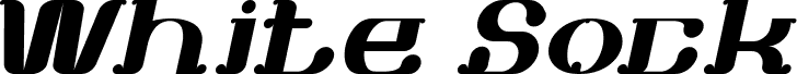 Preview of the White Sock Italic font