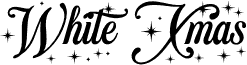 White Xmas Star PERSONAL USE Regular