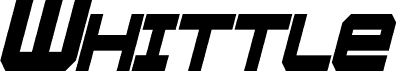 Whittle Condensed Bold Italic