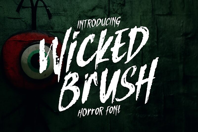 Wicked Brush Schriftart