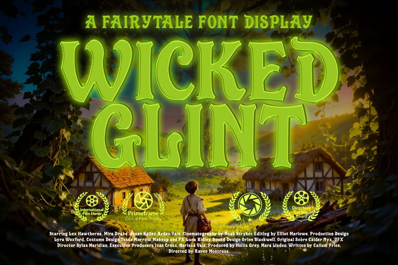 Wicked Glint Regular — Presentación de la fuente
