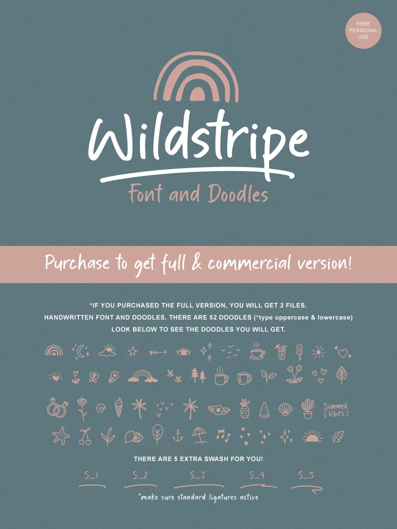 Wildstripe Schriftart