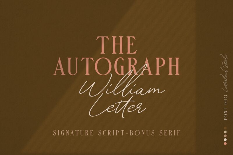 William Letter Signature Schriftart