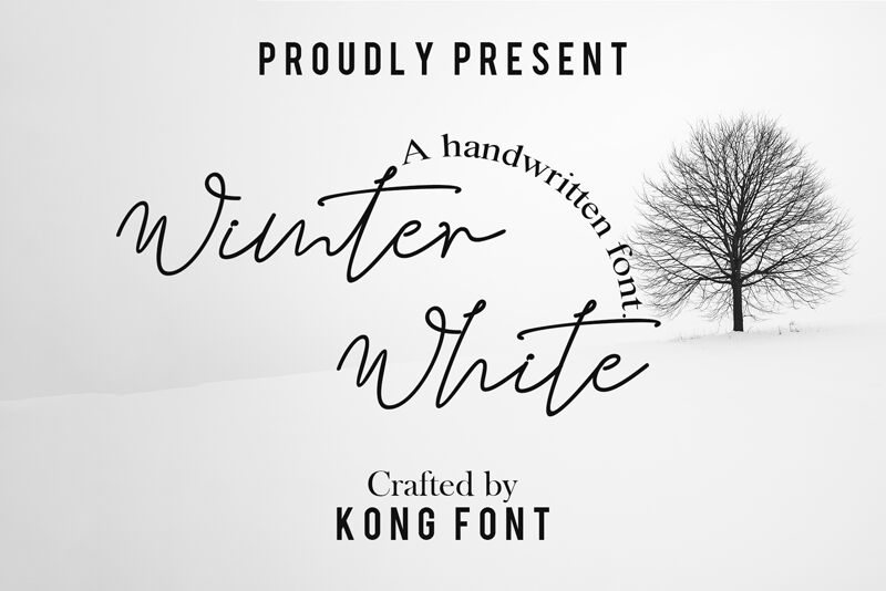 Wimter White Schriftart