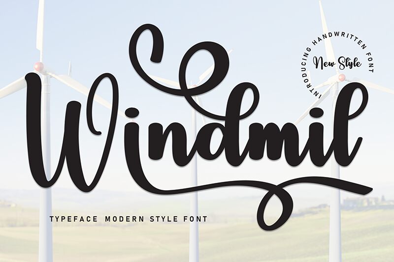 Windmil Schriftart
