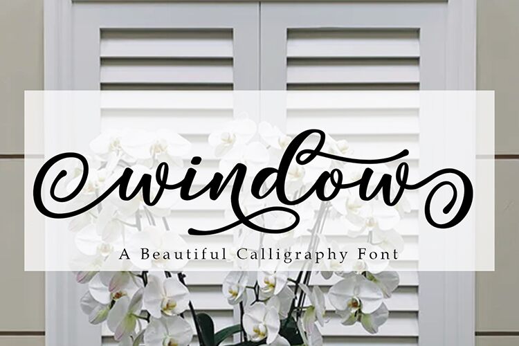 Window Schriftart