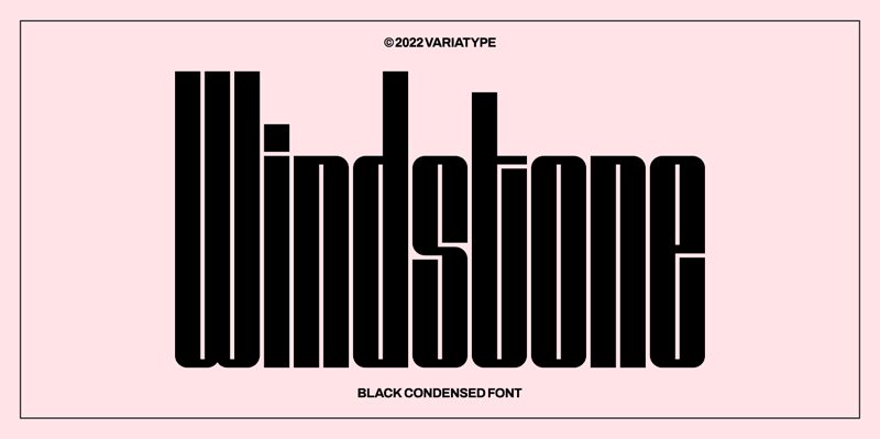 Windstone الخط