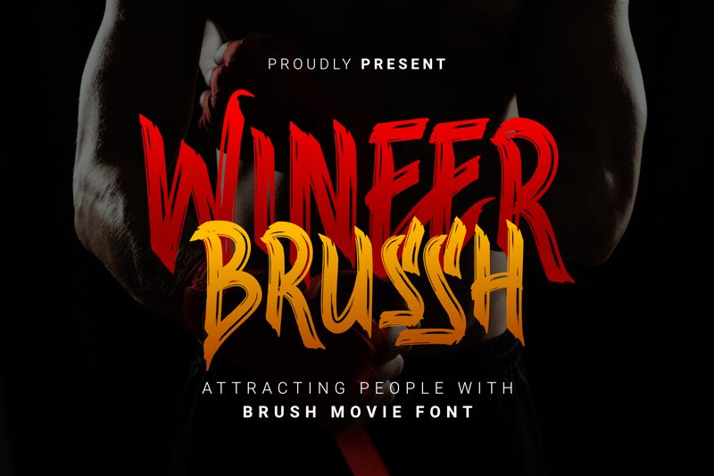Wineer Brussh Schriftart