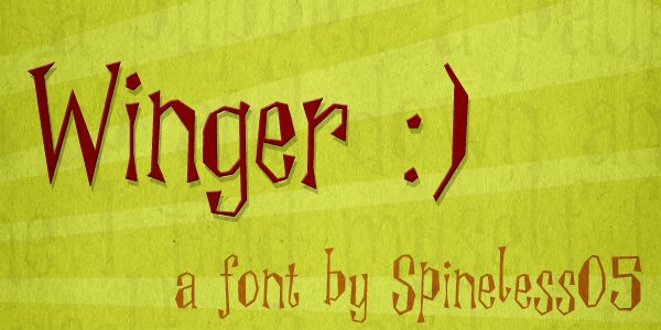 Winger Druh písma