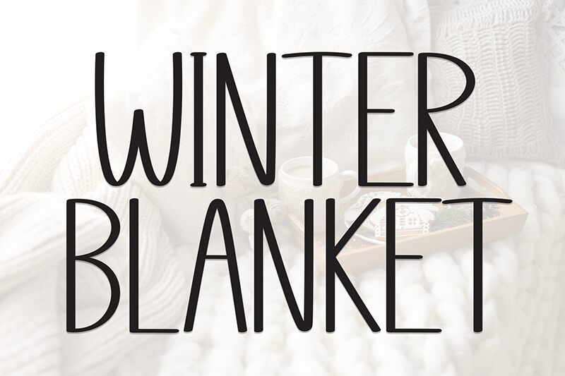Winter Blanket Schriftart