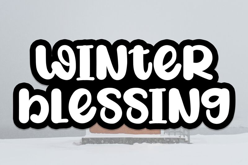Winter Blessing Schriftart