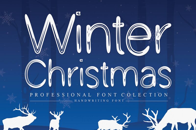 Winter Christmas Schriftart