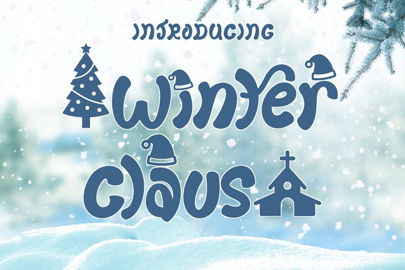 Winter Claus Schriftart