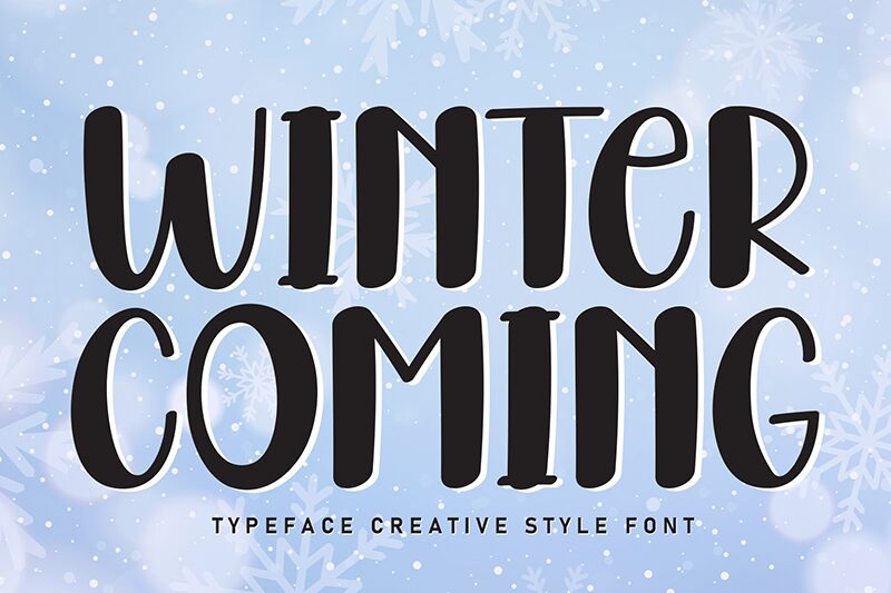 Winter Coming Schriftart