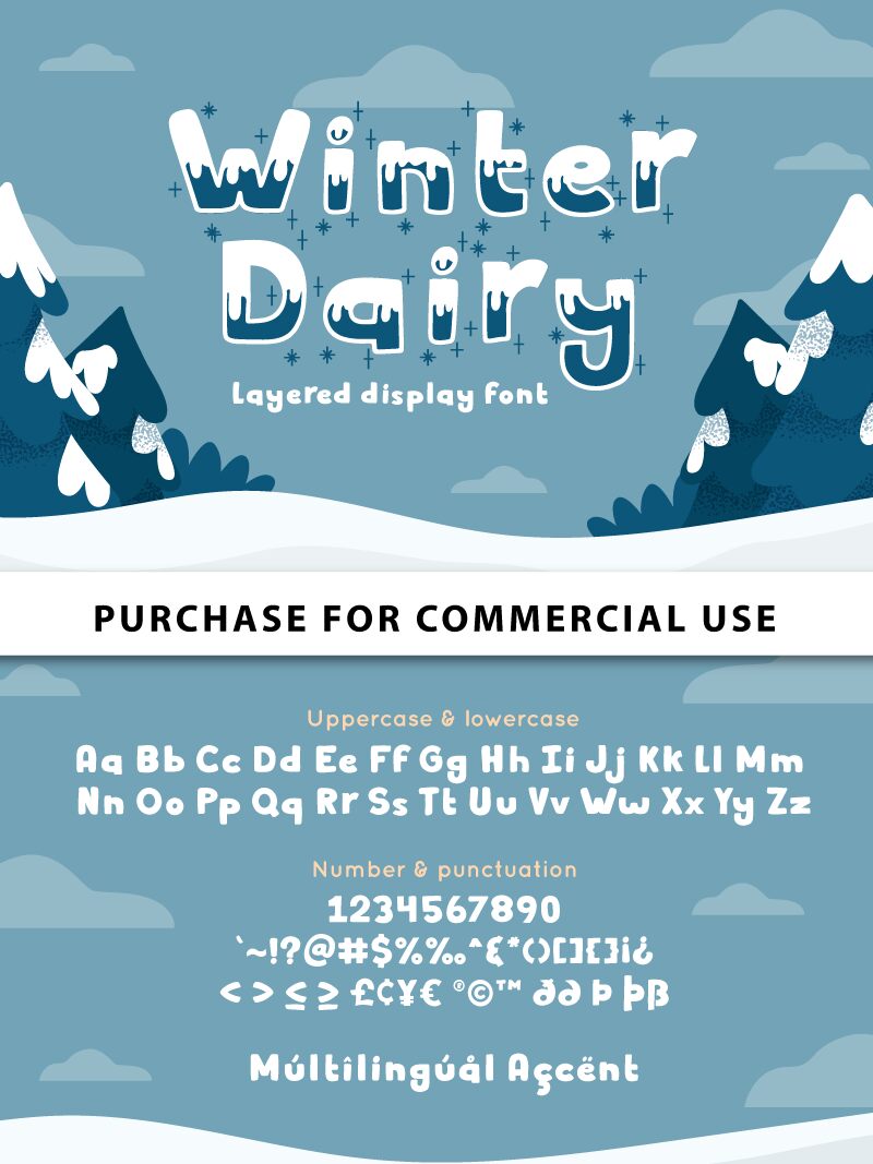 Winter Dairy Schriftart