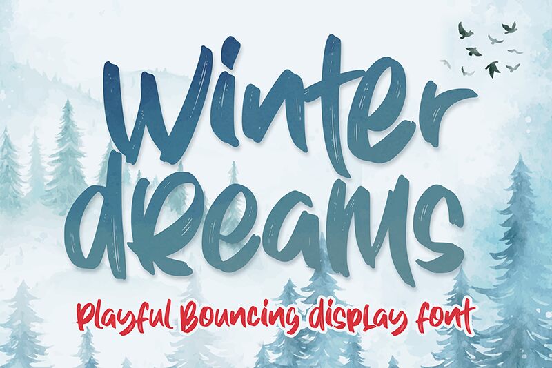 Winter Dreams Schriftart