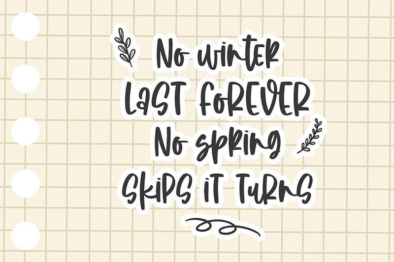 Winter End Carattere