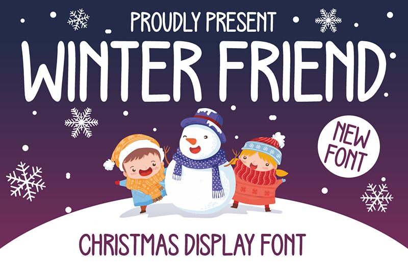 WINTER FRIEND Schriftart