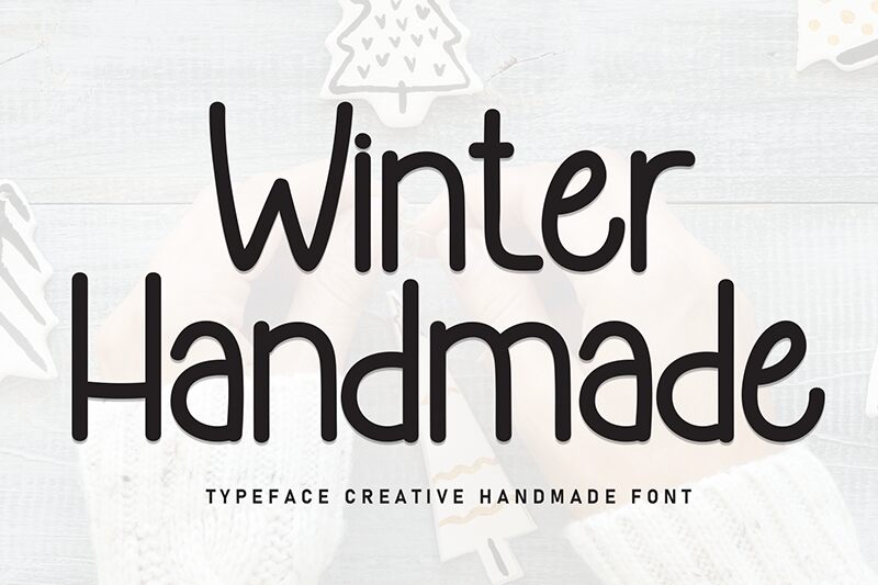 Winter Handmade Schriftart