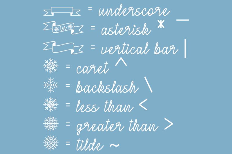 Winter in January Czcionka